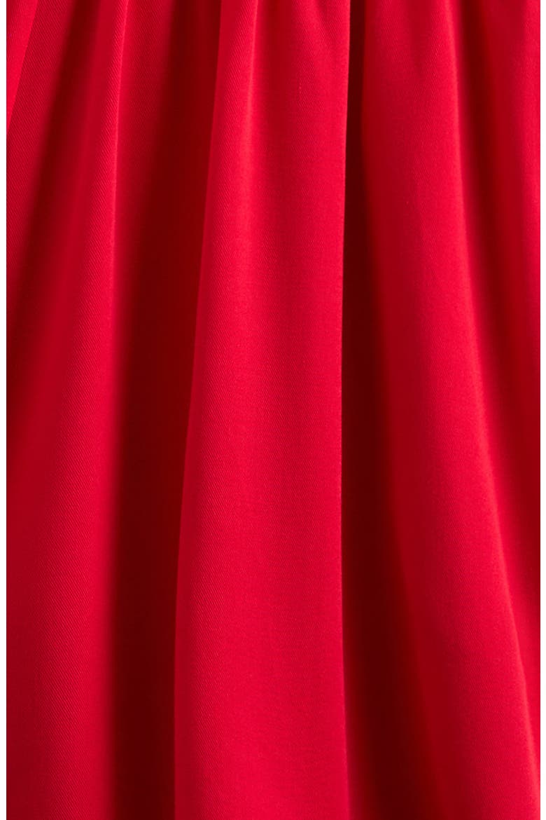 Kids' Bow Front Romper, Alternate, color, RED LOLLIPOP