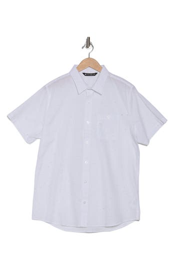Travismathew Studebaker Regular Fit Short Sleeve Shirt In White