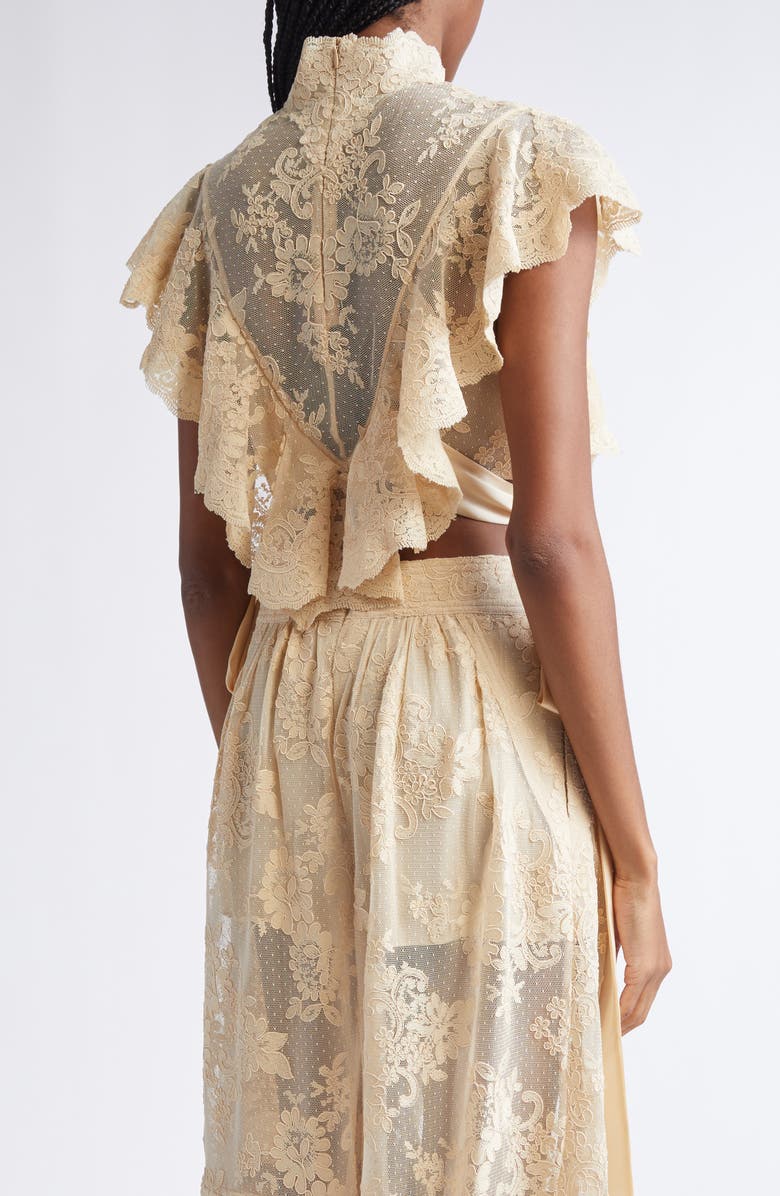 Zimmermann Hypnotic Lace Bandeau Top, Alternate, color, Cream