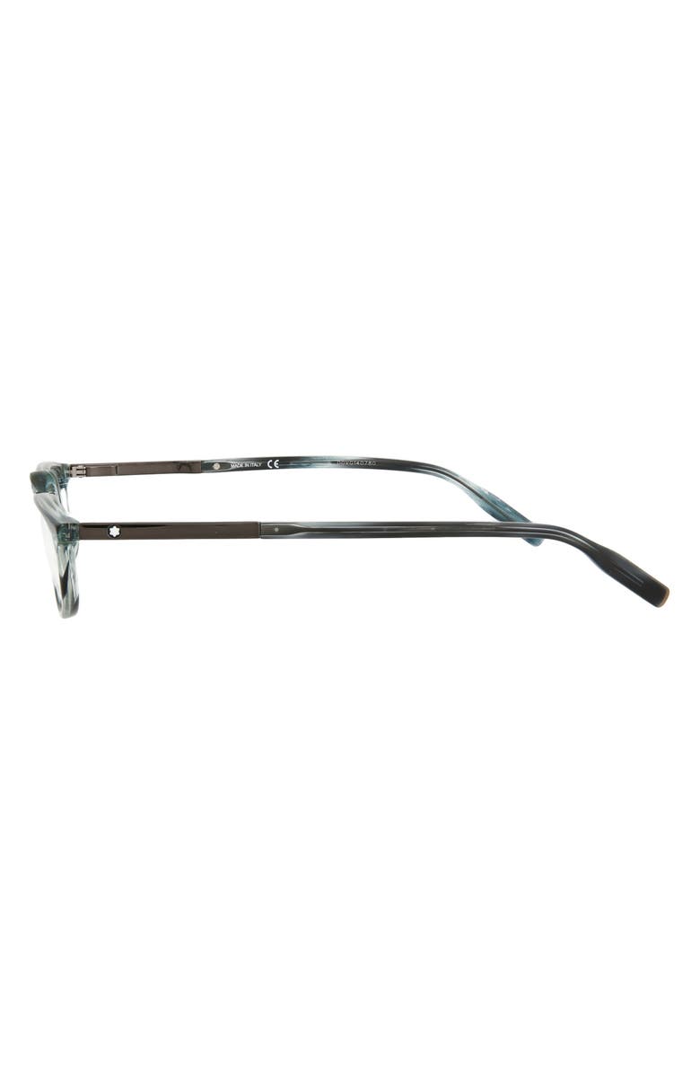 Montblanc 53mm Square Optical Glasses, Alternate, color, 