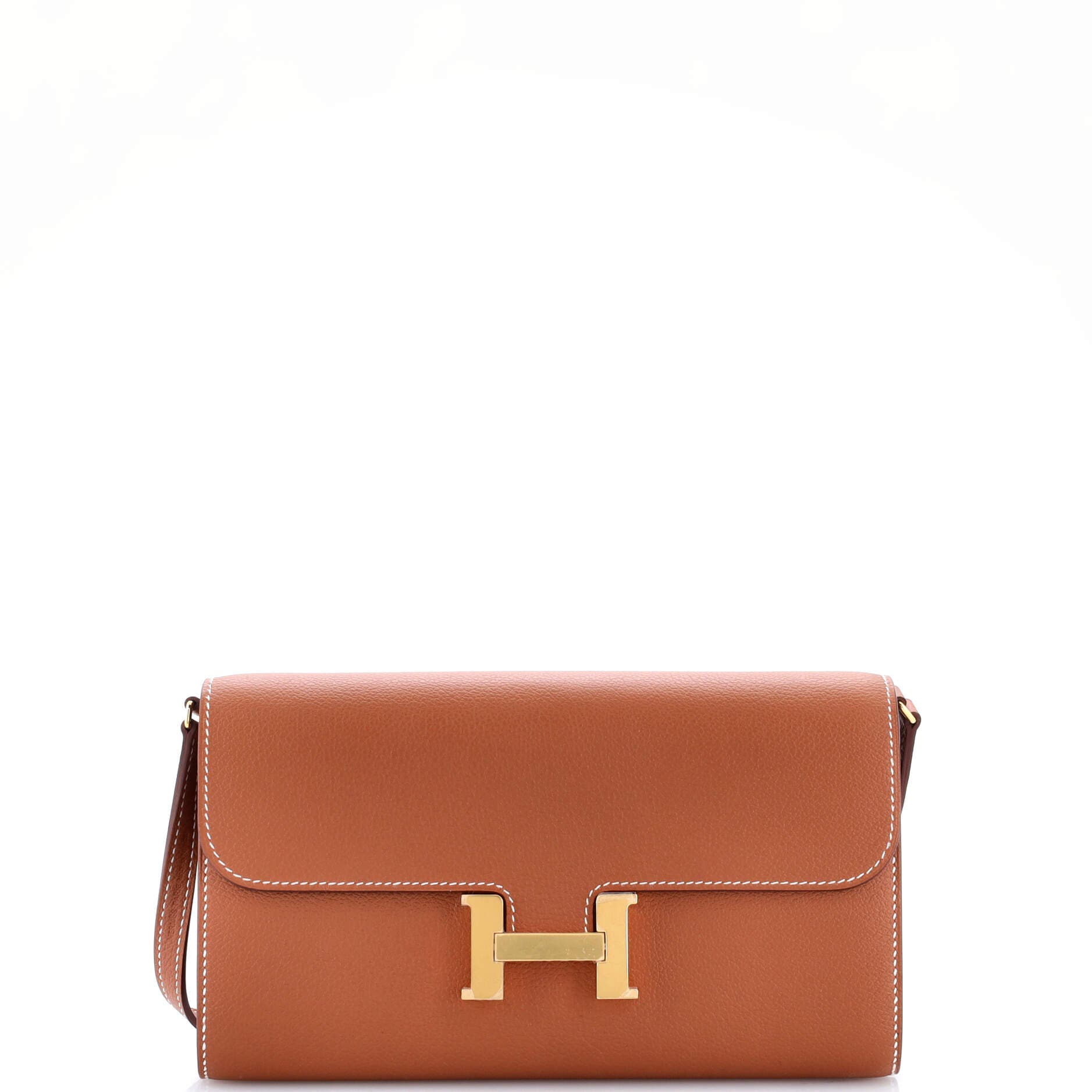 Pre-Owned Hermes Constance To Go Wallet Evercolor, Main, color, 