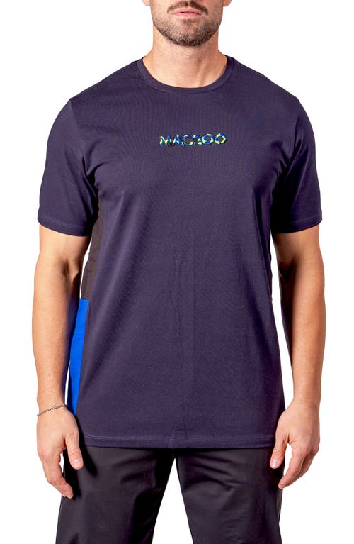 Maceoo Resistance Embroidered T-shirt In Blue