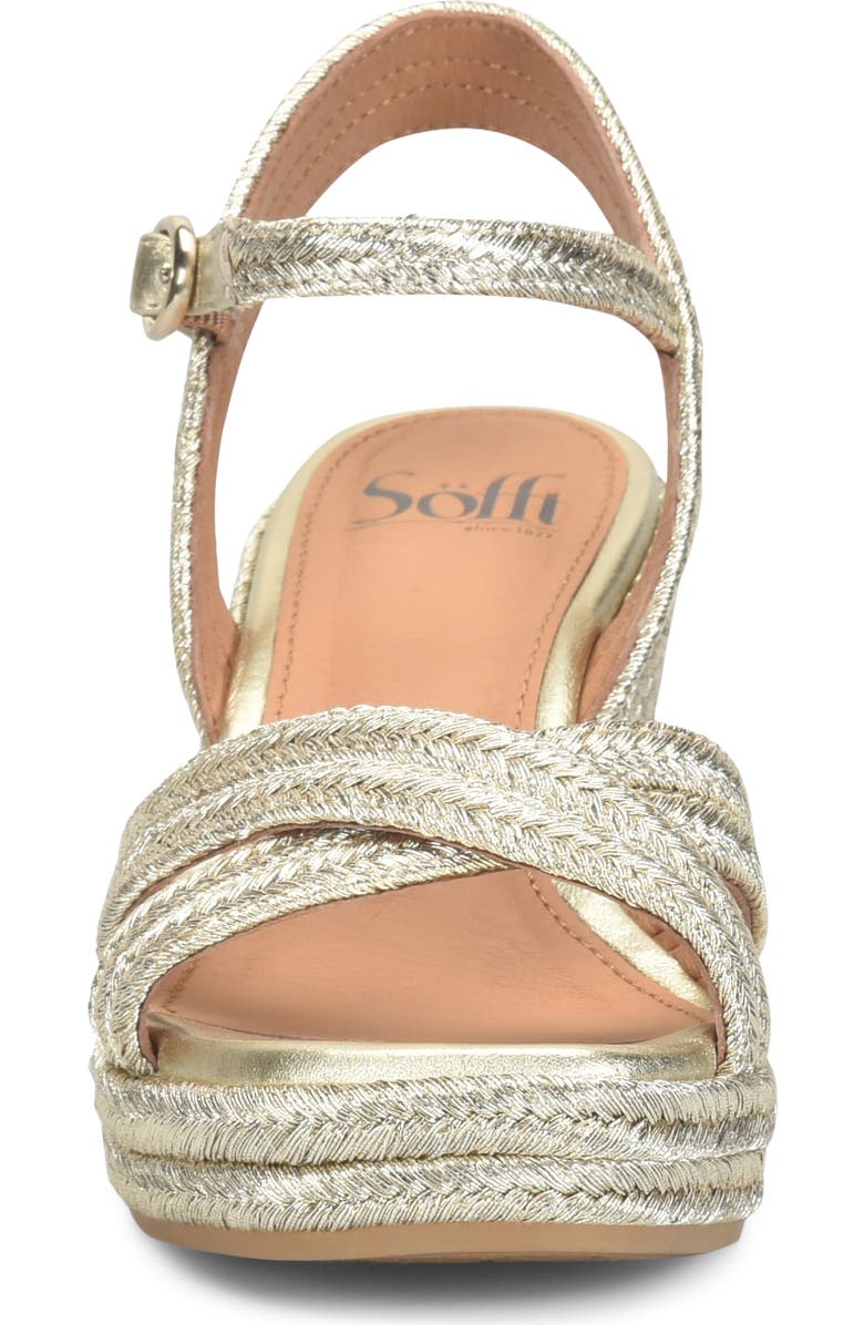 Söfft Newbury Espadrille Ankle Strap Platform Wedge Sandal, Alternate, color,