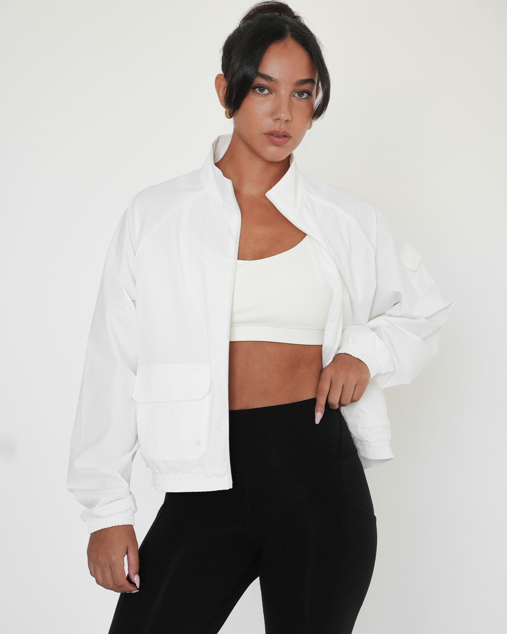 Cargo Nylon Windbreaker Jacket - image 5