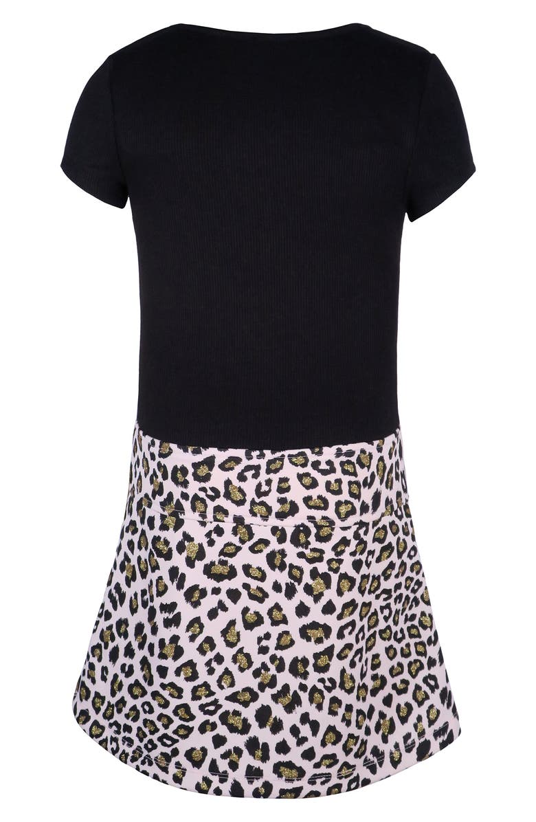 Zunie Kids' Marsha Cat Halloween Dress with Headband, Alternate, color, Black/ Tan