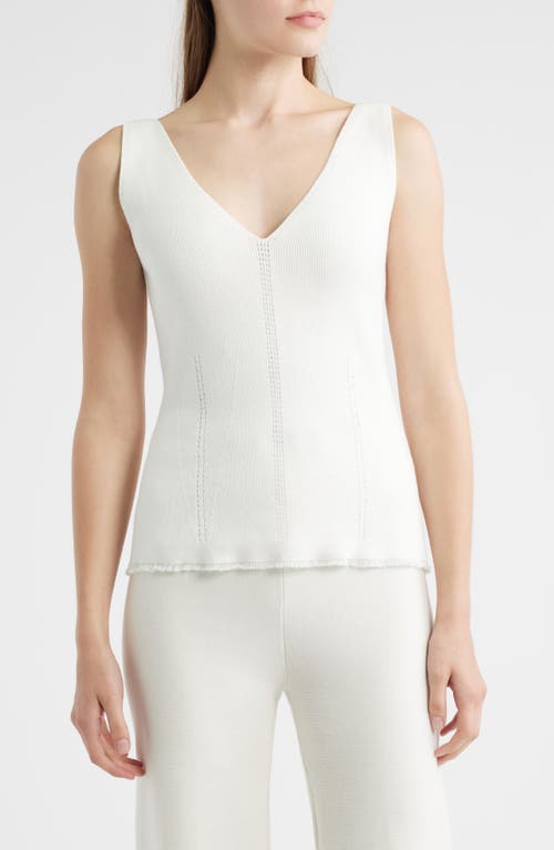 Kobi Halperin Finley Pointelle Rib Knit Cotton Tank