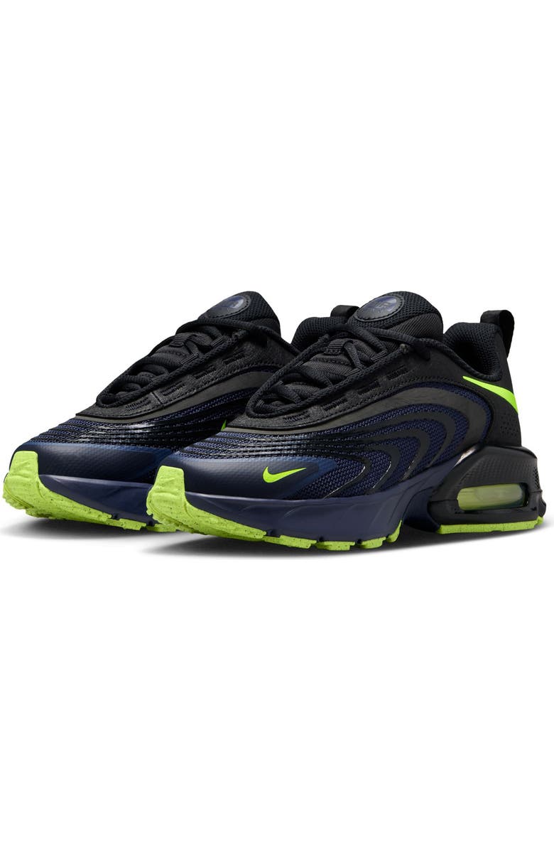 Nike Kids' Air Max Fire Sneaker, Main, color, Blackened Blue/ Volt/ Black