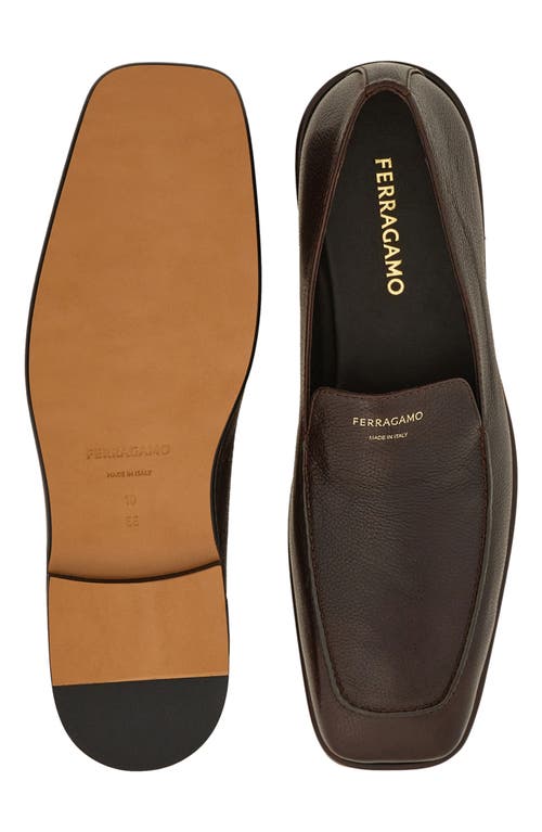 Ferragamo Apron Toe Loafer In T.moro