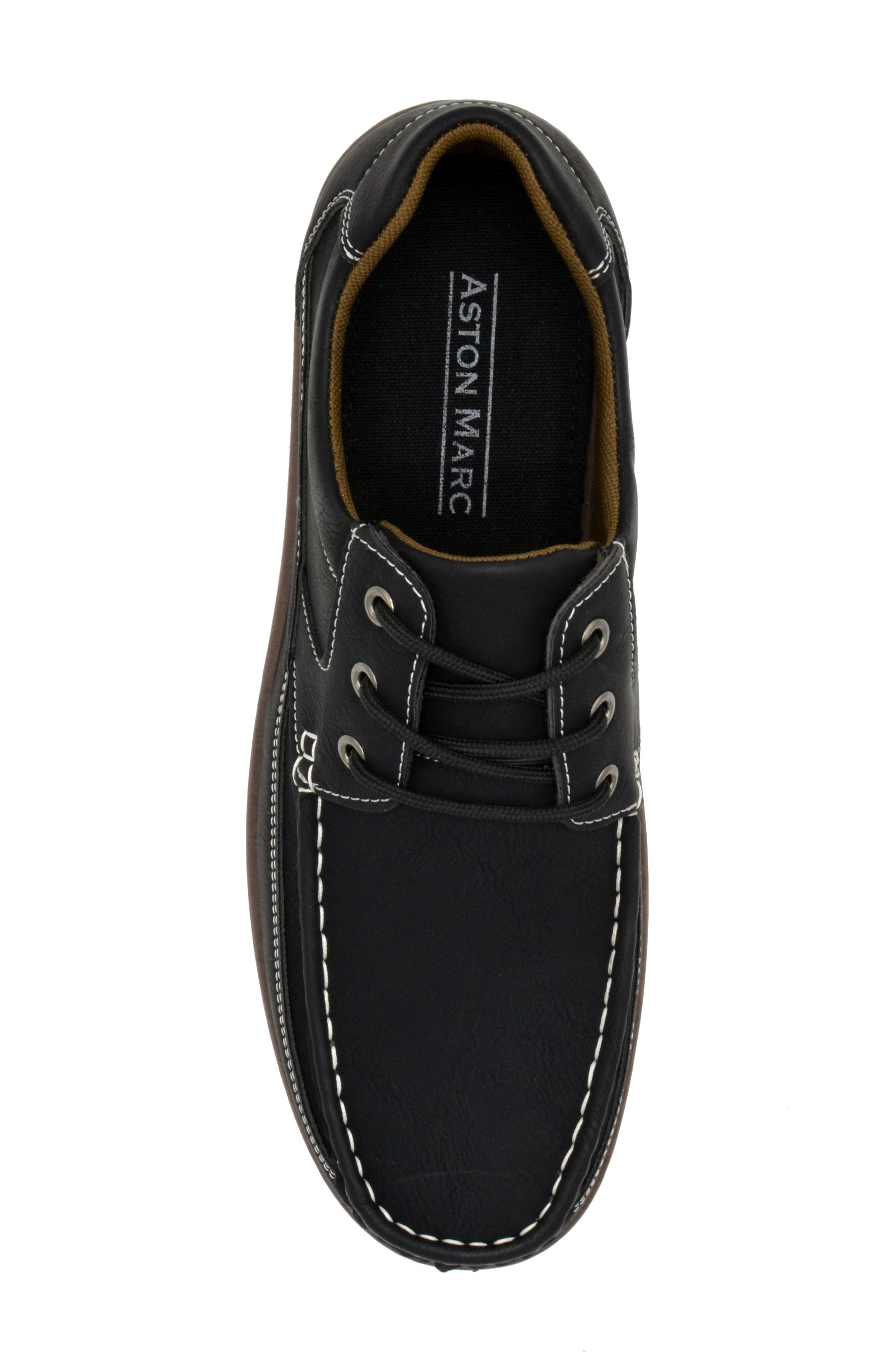 ASTON MARC Classic Boat Shoe, Alternate, color, Black
