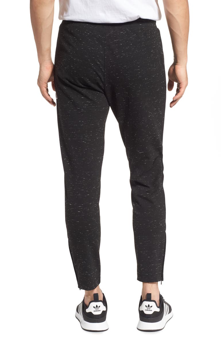 Ponte Neppy Knit Track Pants, Alternate, color, BLACK