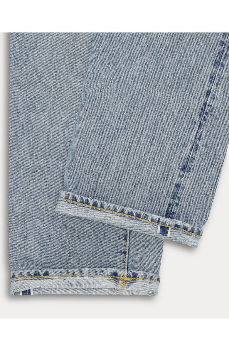 Fortela 965 John Japan Selvedge with Matte silver metal rivet Regular Fit Denim Pants, Alternate, color, Dark Bleach Wash
