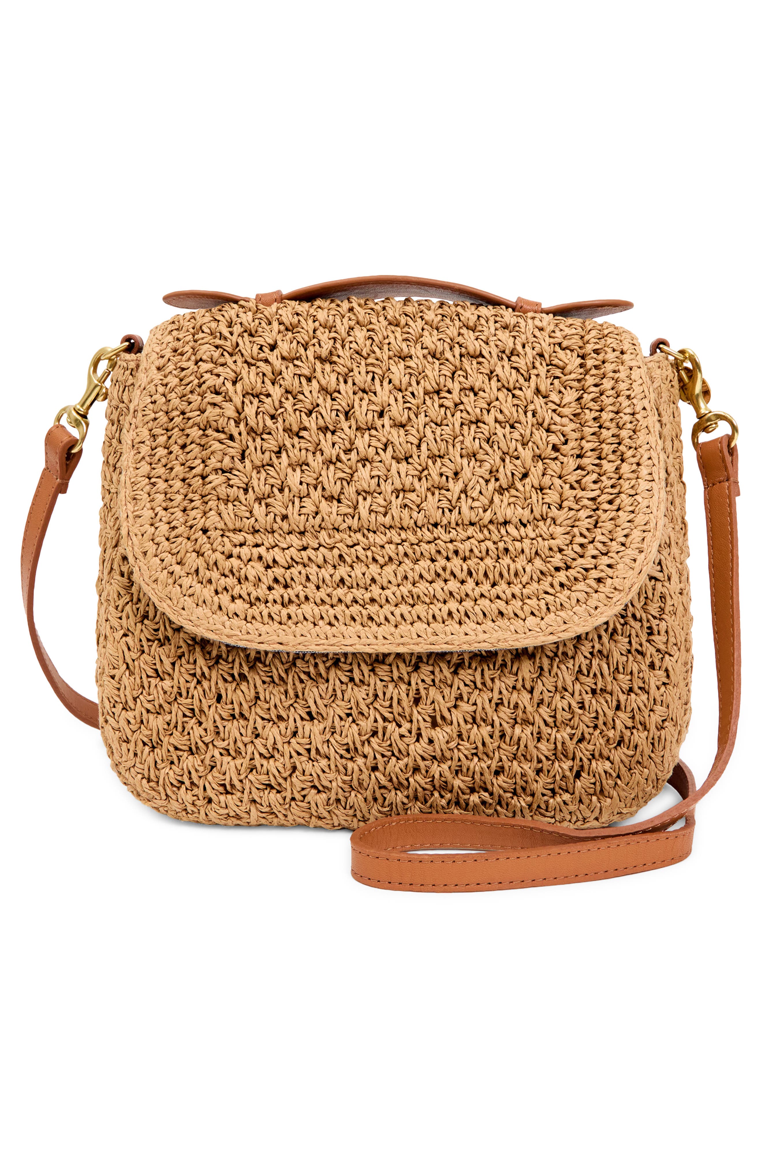 Louis Straw Shoulder Bag, Alternate, color, PALM