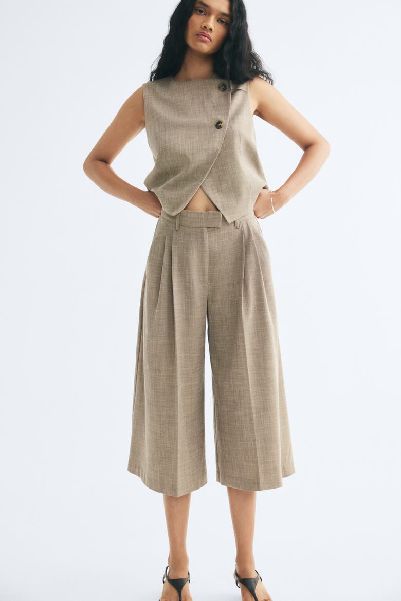 Dressy Vest, Alternate, color, Dusty beige