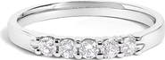 Haus of Brilliance 14K Gold 1/4 Ctw Diamond 5 Stone Band Ring