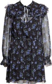 Chloé Floral Silk Mousseline Minidress