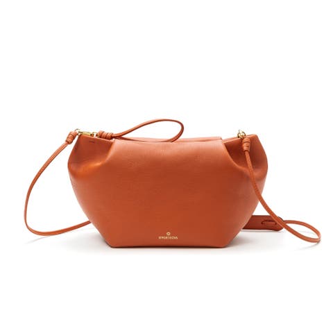 Marta Leather Clutch Bag With Shoulder Strap