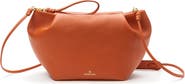 LA PORTEGNA Marta Leather Clutch Bag With Shoulder Strap
