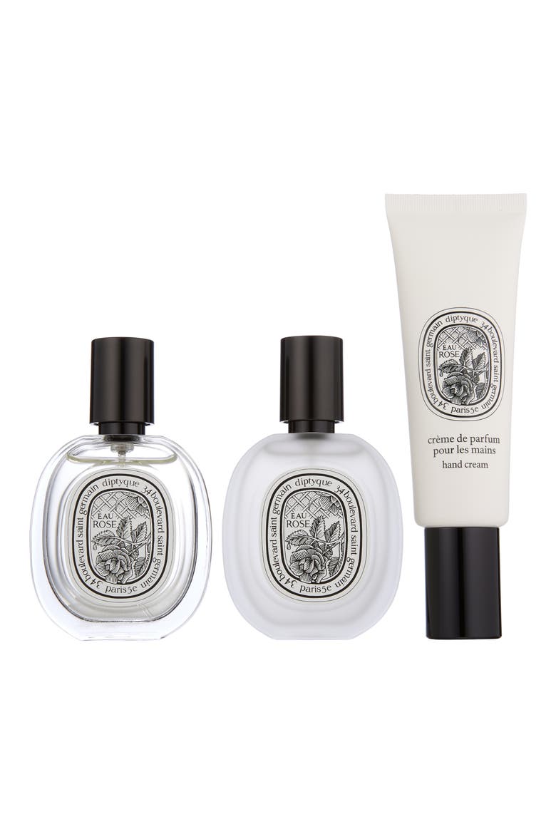 Eau Rose Eau de Toilette, Hair Mist & Hand Cream Set $176 Value, Main, color, NO COLOR