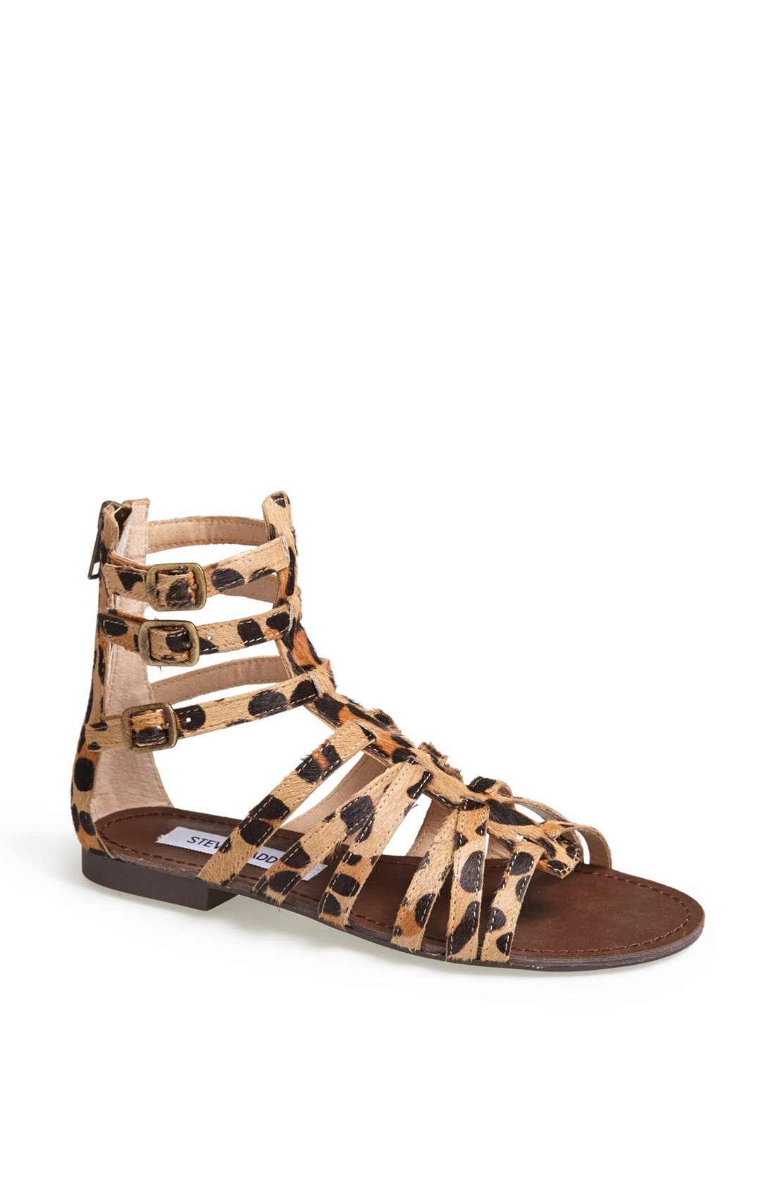 'Plato-S' Sandal, Main, color, LEOPARD STUD