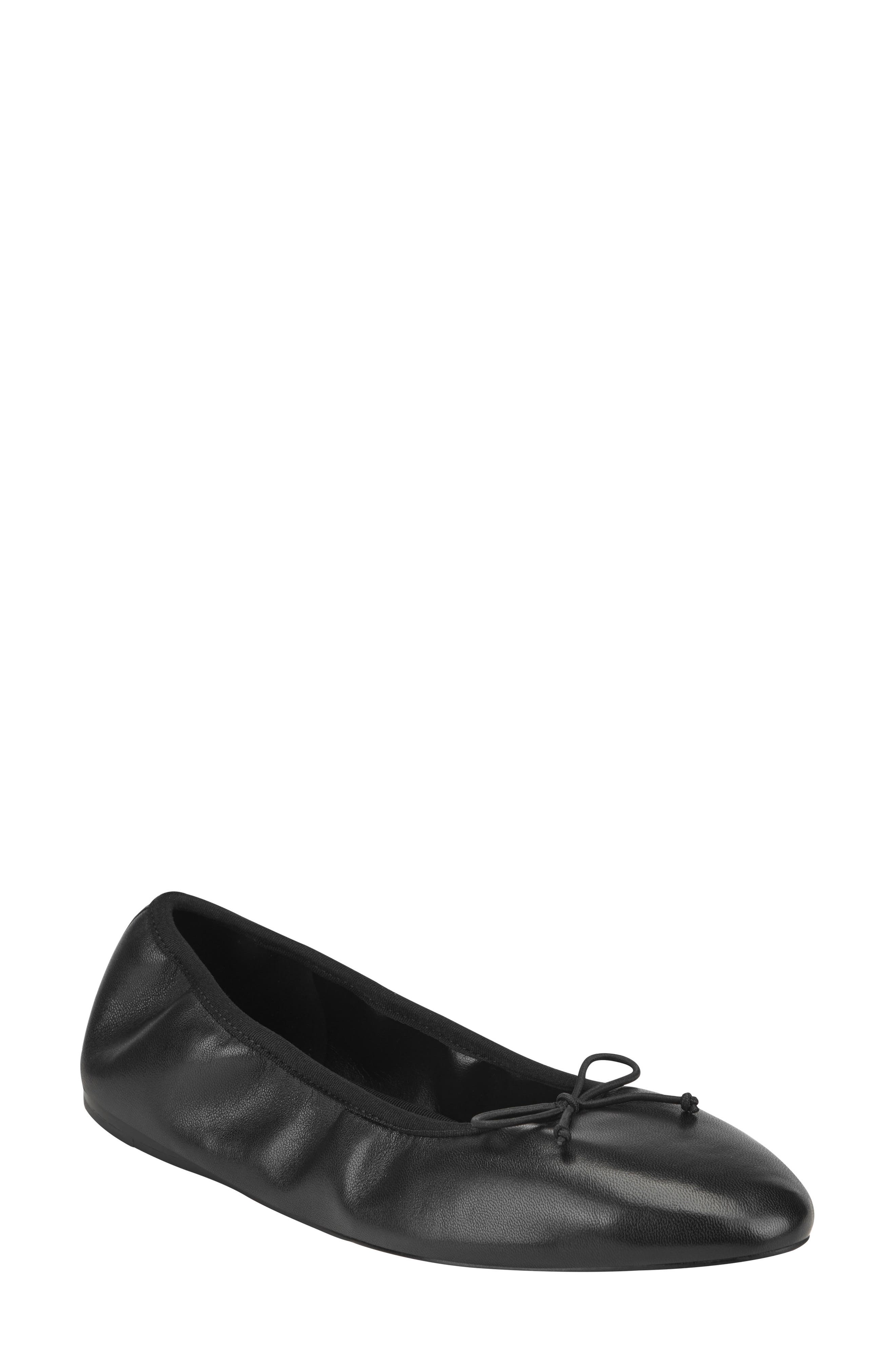 Marc Fisher LTD Amellie Ballet Flat, Main, color, Black