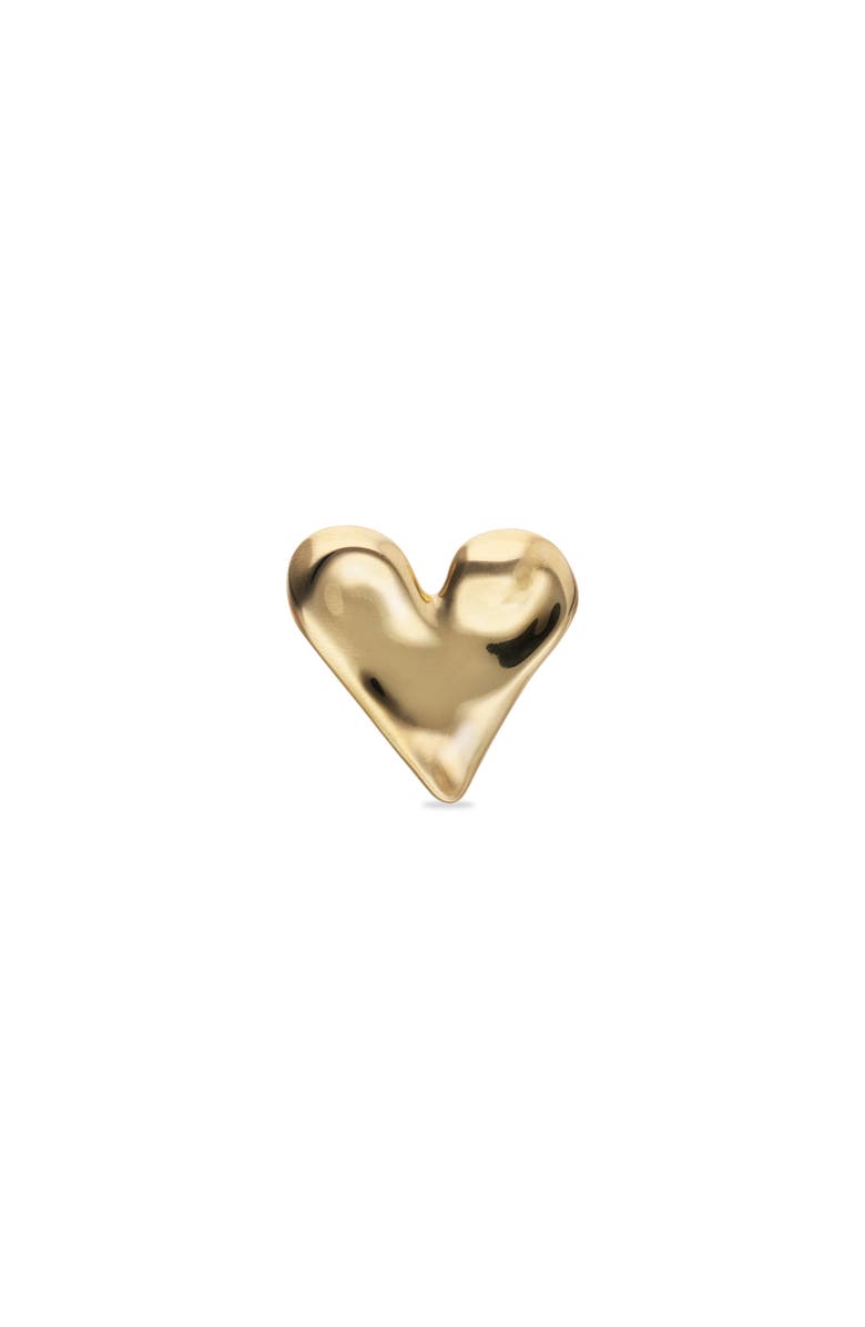 UNODE50 18K Gold-Plated Ring In The Shape Of A Heart, Alternate, color, Gold