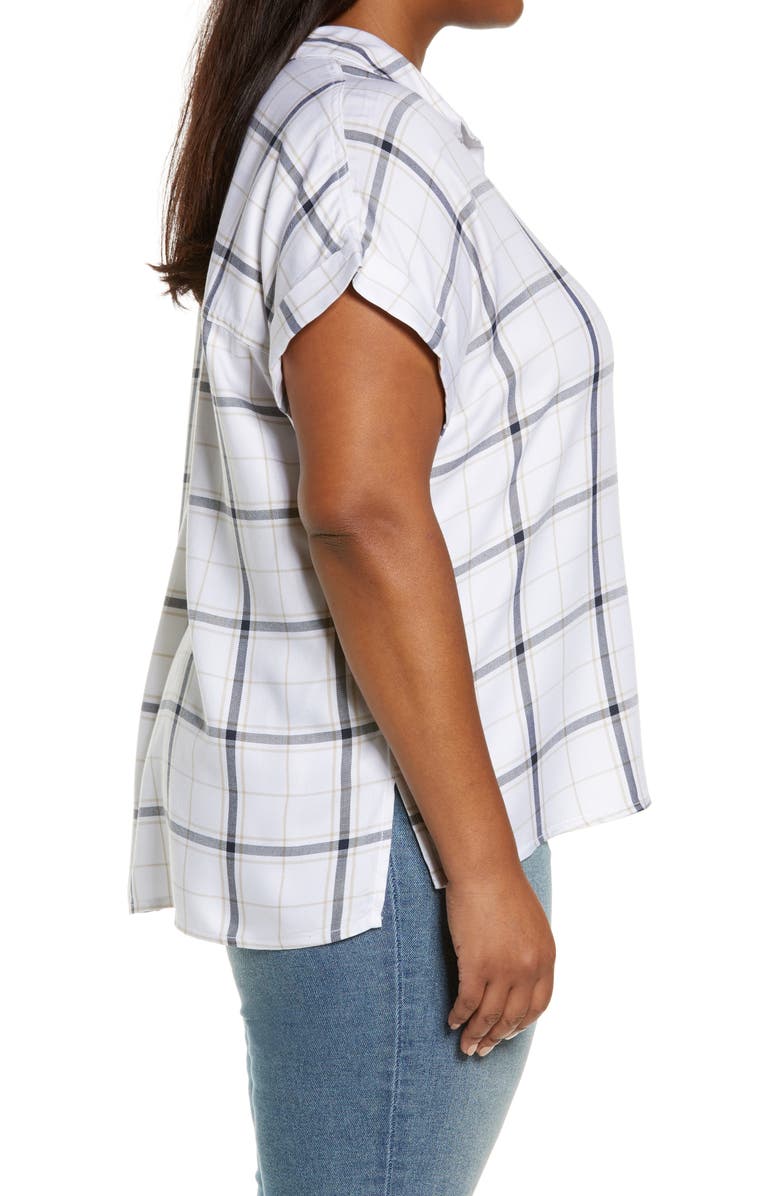 Sanctuary Mod Short Sleeve Boyfriend Shirt, Alternate, color, 