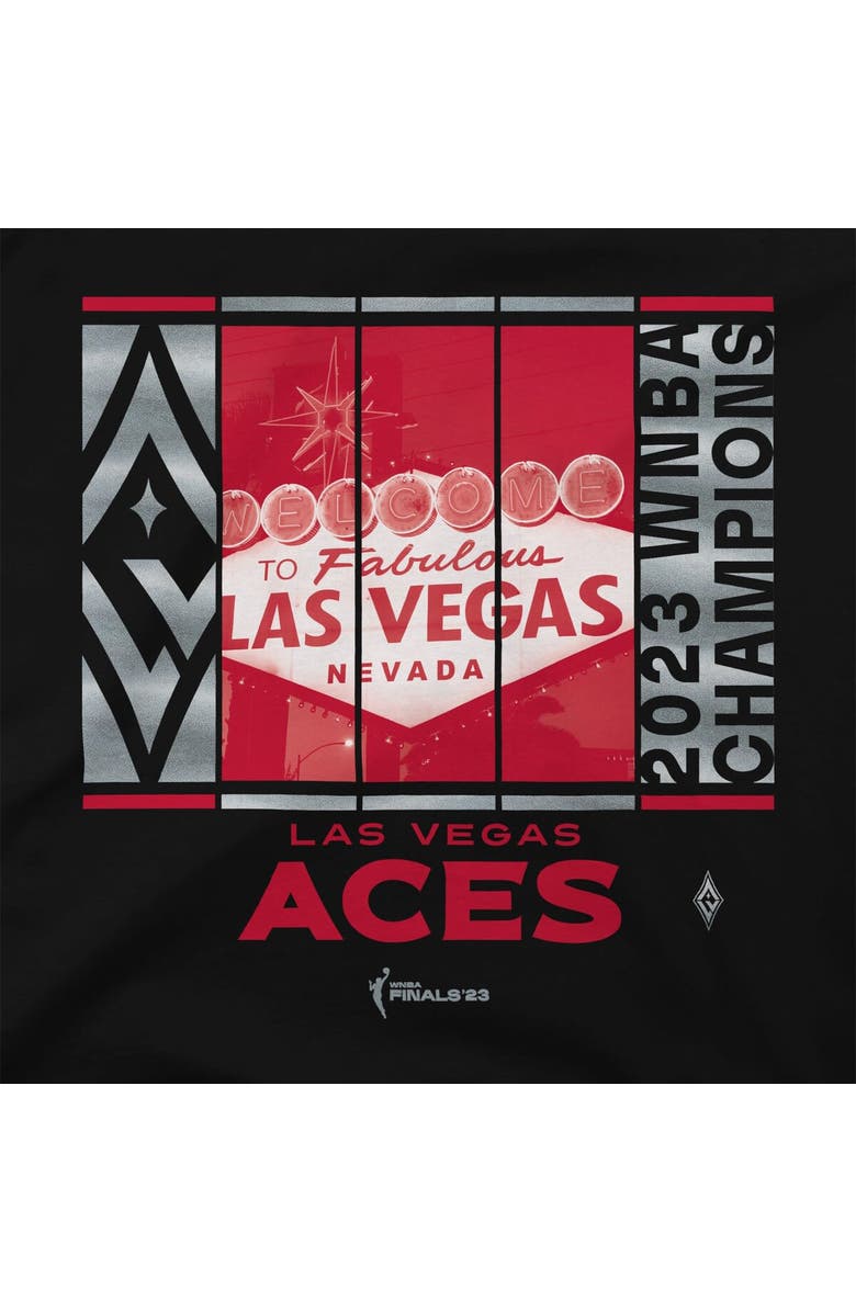Stadium Essentials Unisex Stadium Essentials Black Las Vegas Aces 2023 WNBA Finals Champions Skyline Pullover Hoodie, Alternate, color, 