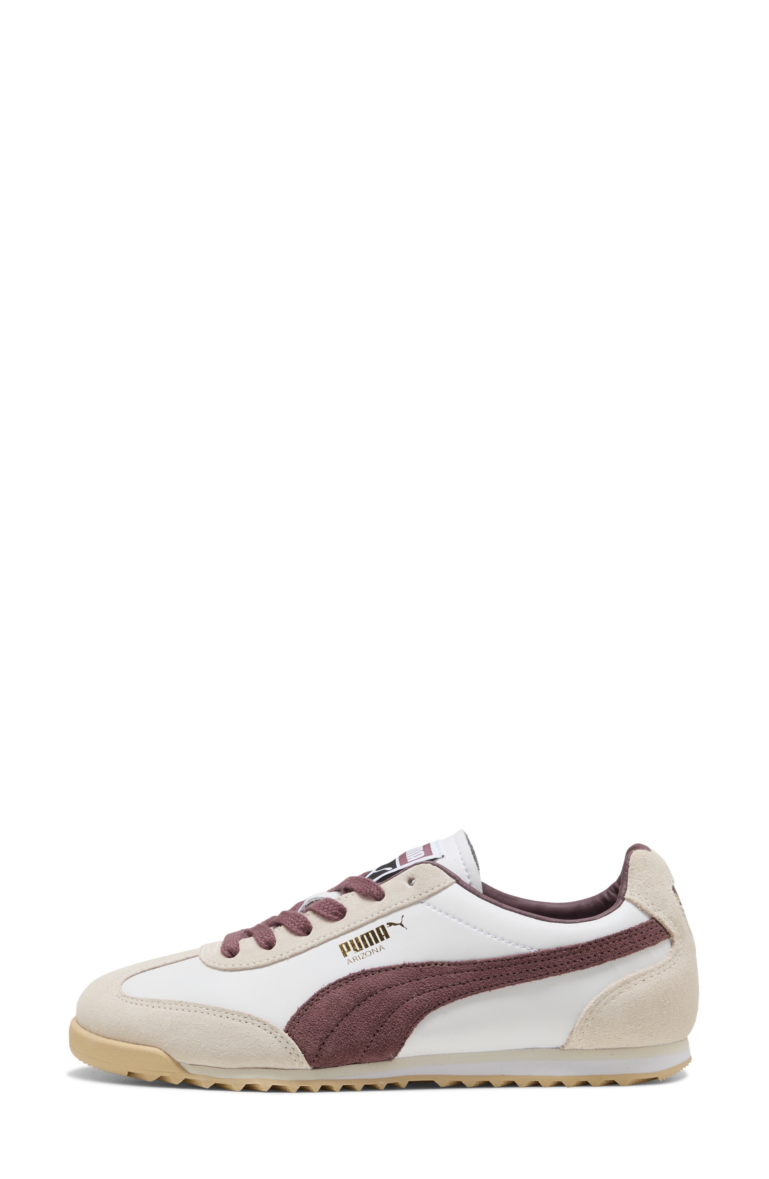 Arizona Retro Sneaker, Alternate, color, PUMA WHITE/ RICH COCOA