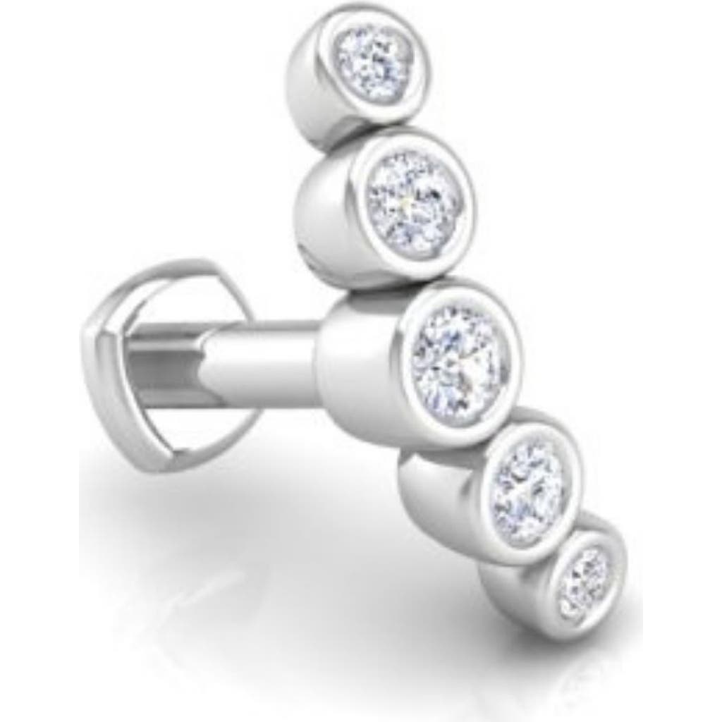 Seed2stone Rockstar Flat Back Stud In Gold