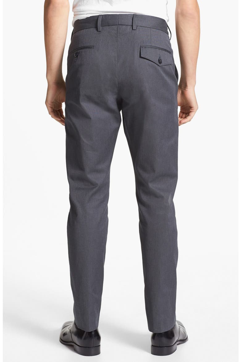 Straight Leg Trousers, Alternate, color, GREY MELANGE