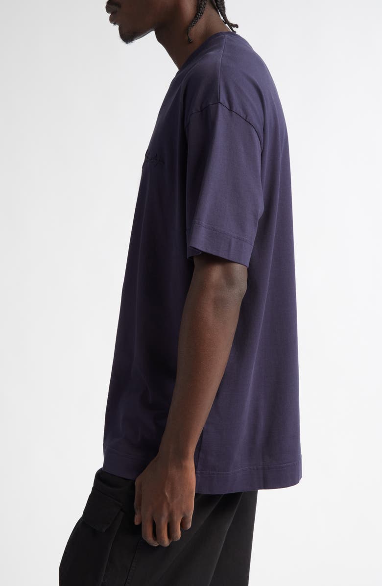 Givenchy Logo Embroidered T-Shirt, Alternate, color, Dark Blue