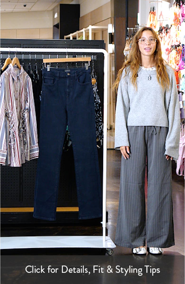 The Valentina Super High Waist Mini Bootcut Jeans, sales video thumbnail