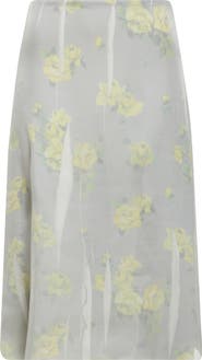Acne Studios Iranee Floral Georgette Skirt