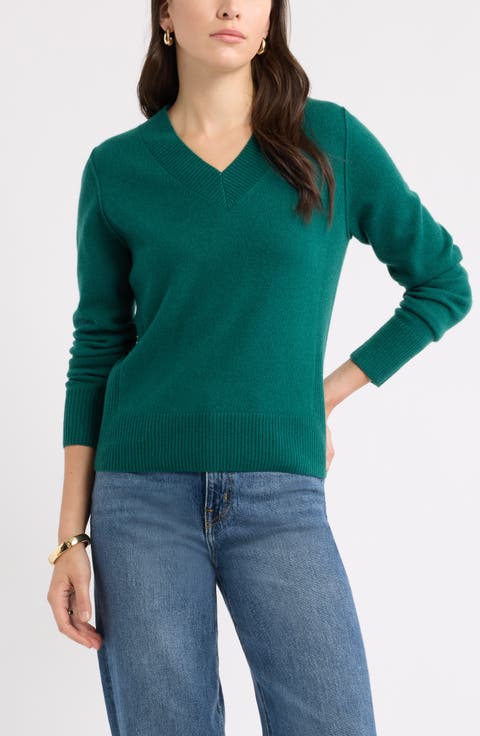 Wool & Cashmere V-Neck Sweater