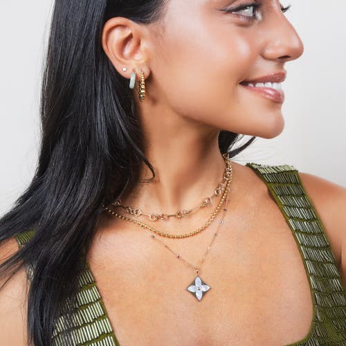 The Lovery Fine Jewelry Rainbow Gemstone Station Necklace