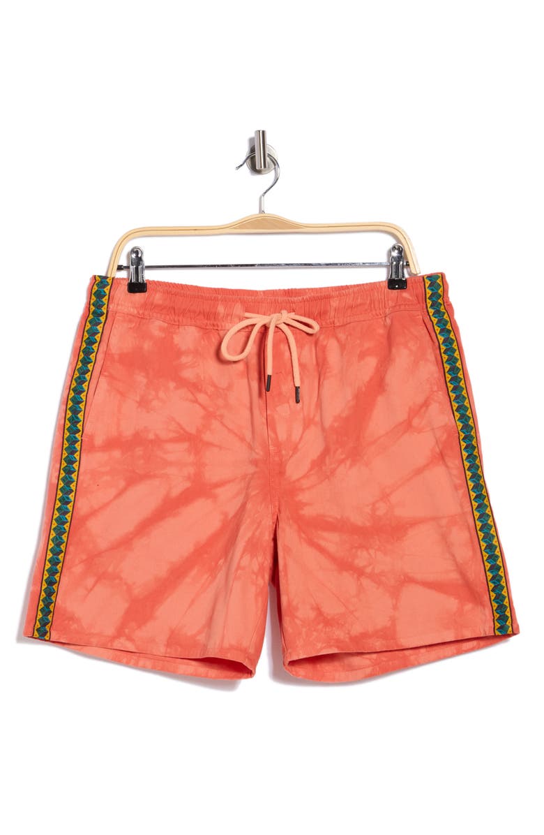 Gotcha Cortez Print Drawstring Shorts, Alternate, color, Canyon Sunset
