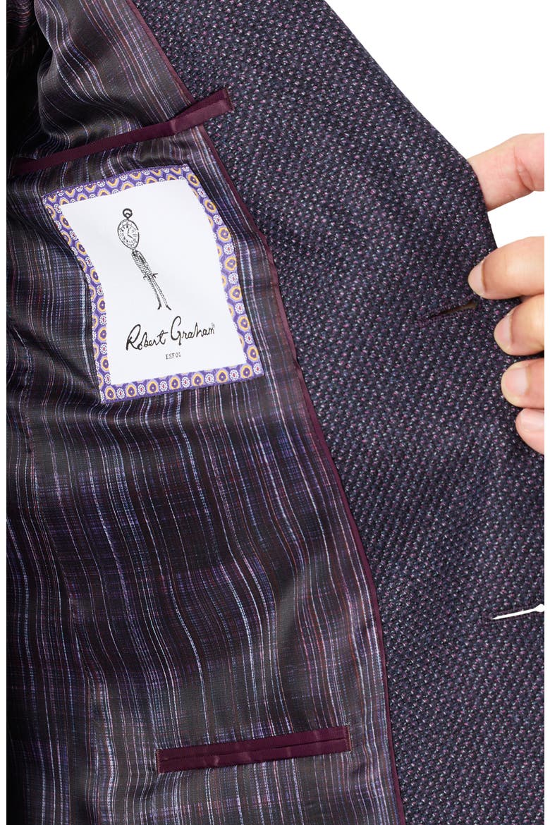 Arley Wool Blend Sportcoat, Alternate, color, BERRY