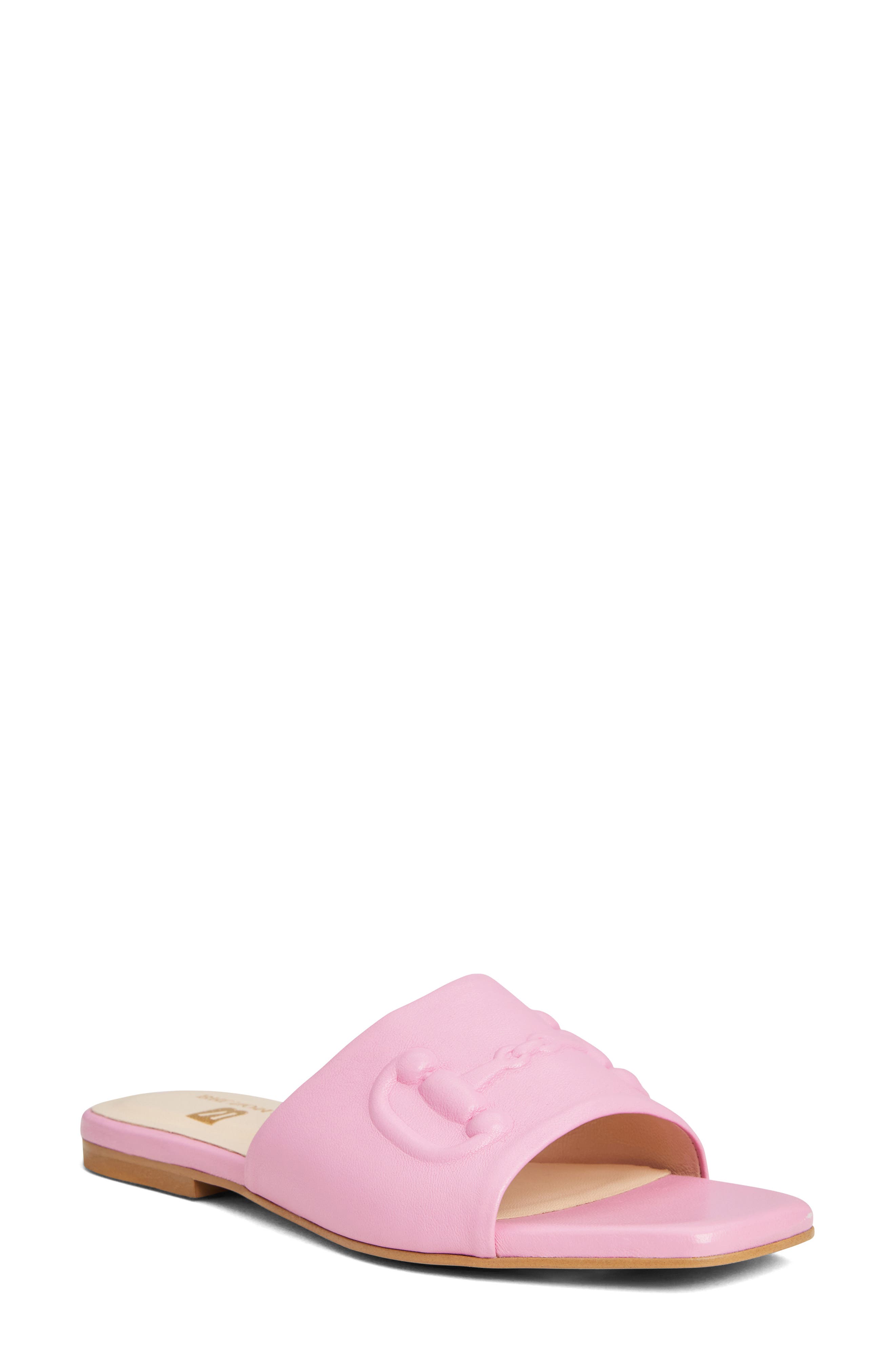 Bruno Magli Nilla Embossed Bit Slide Sandal, Main, color, 