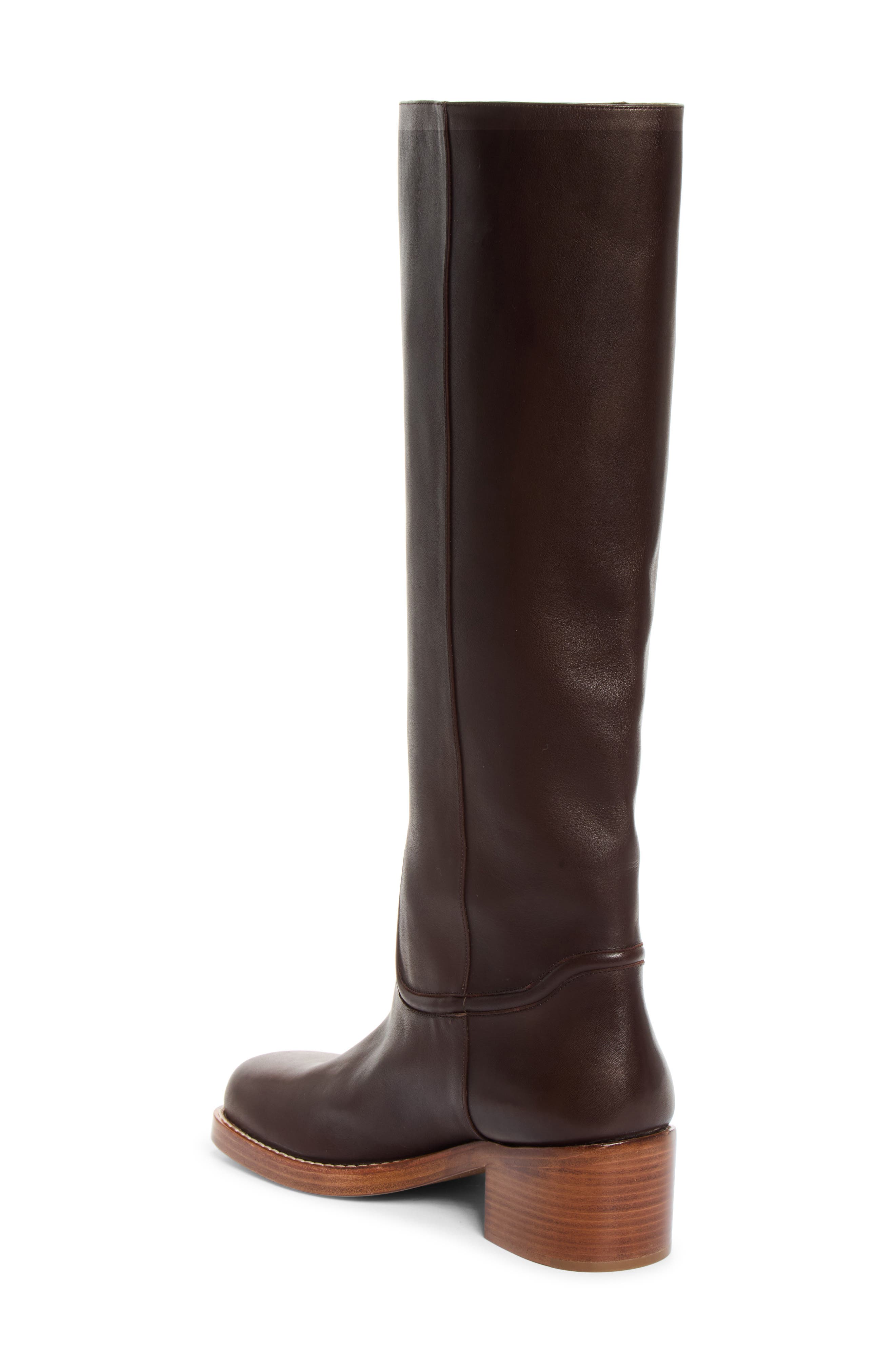 Marion Knee High Boot, Alternate, color, DARK BROWN