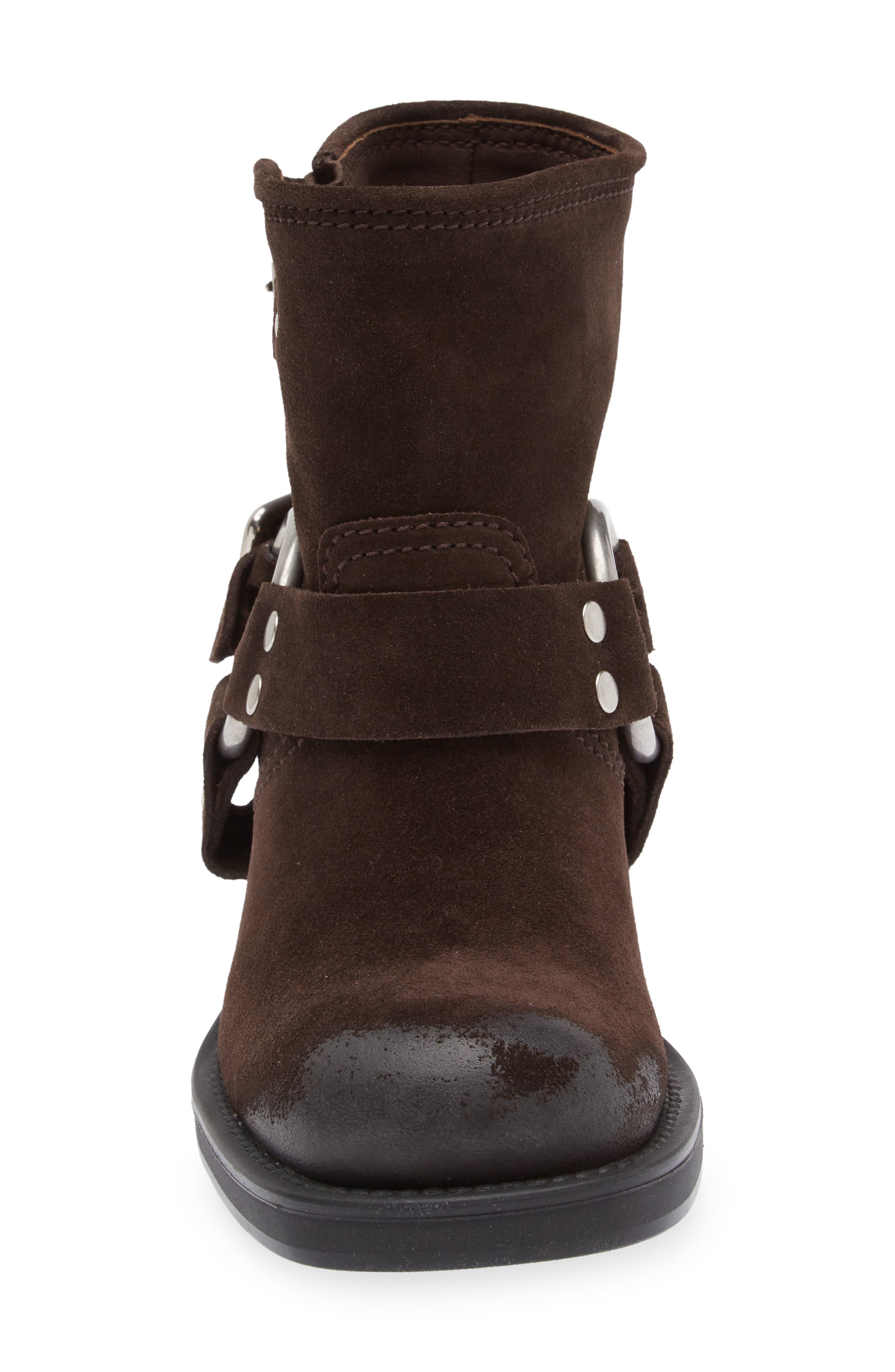 Miu Miu Harness Biker Ankle Boot, Alternate, color, 