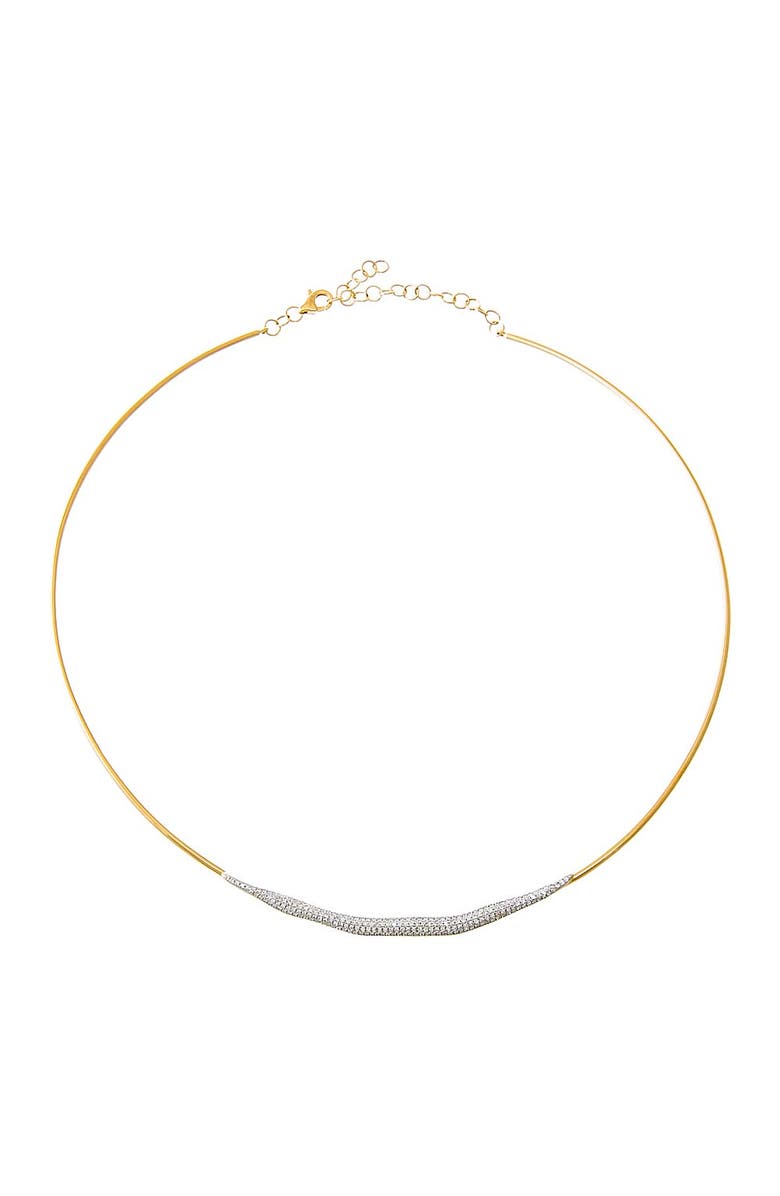 BY ADINA EDEN Diamond Pave Accented Wire Necklace 14K, Alternate, color, 