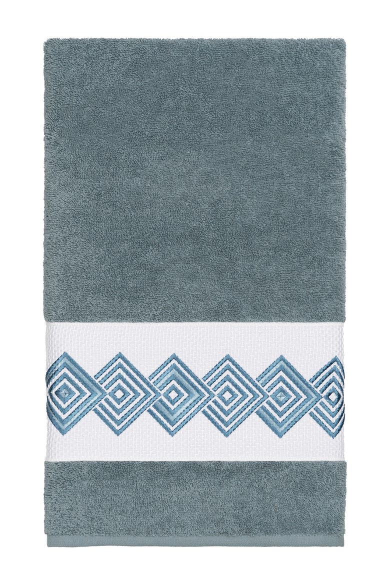 Noah Embellished Bath Towel - Teal, Main, color, TEAL