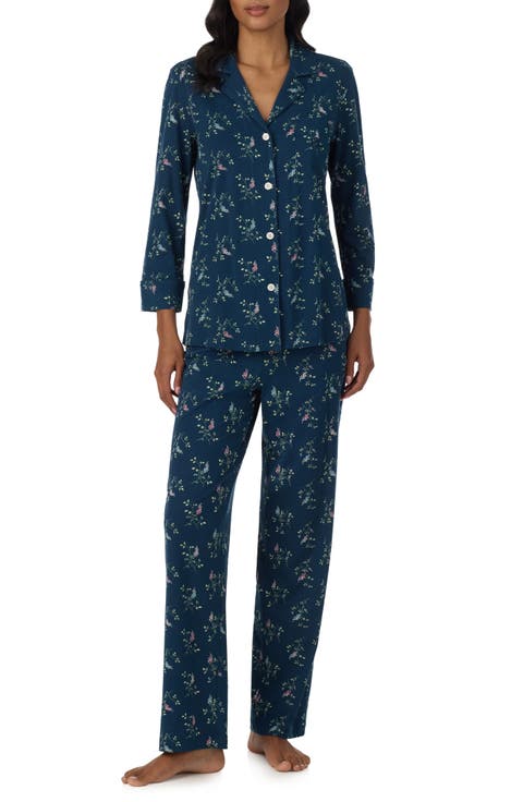 Print Cotton Blend Pajamas