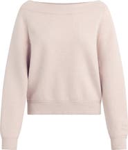 Favorite Daughter The Staying In One-Shoulder Cotton & Cashmere Pullover