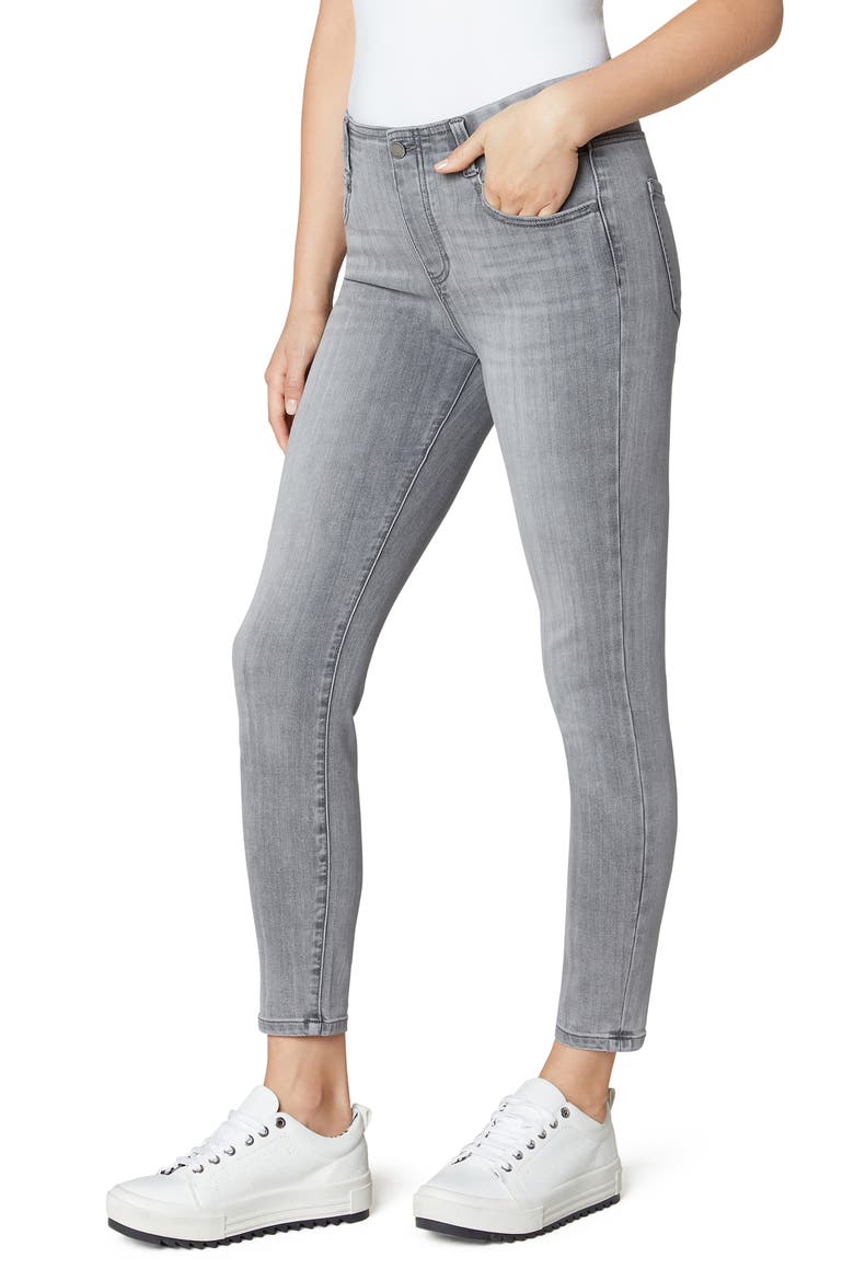 Gia Glider Pull-On Skinny Ankle Jeans, Main, color, GRAYSON