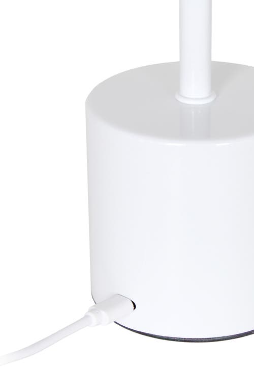 Lalia Home Touch Activated Wireless Lamp In White