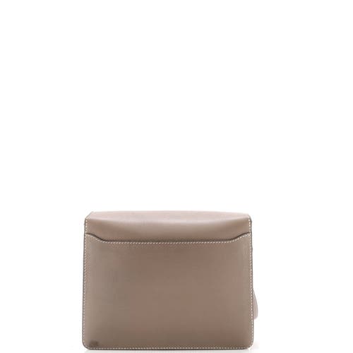 Pre-owned Hermes Hermes Roulis Bag Evercolor 23 In Gray