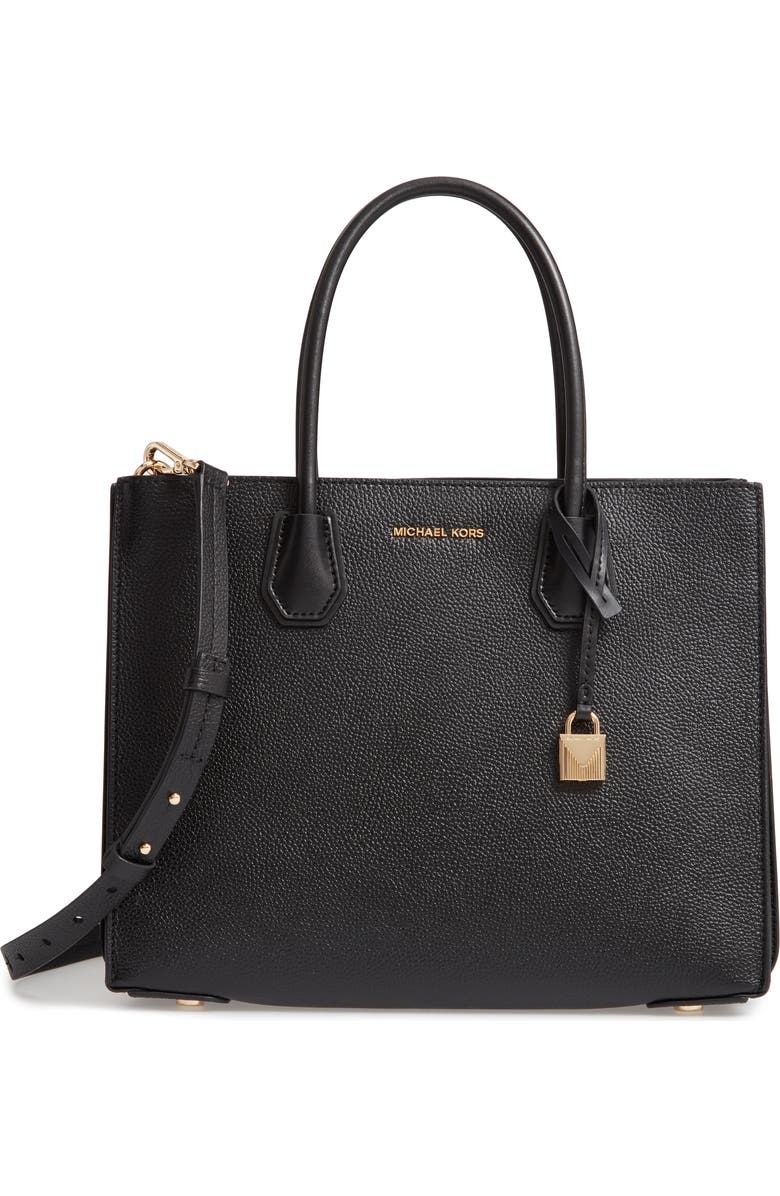 MICHAEL Michael Kors Large Mercer Leather Tote, Main, color,