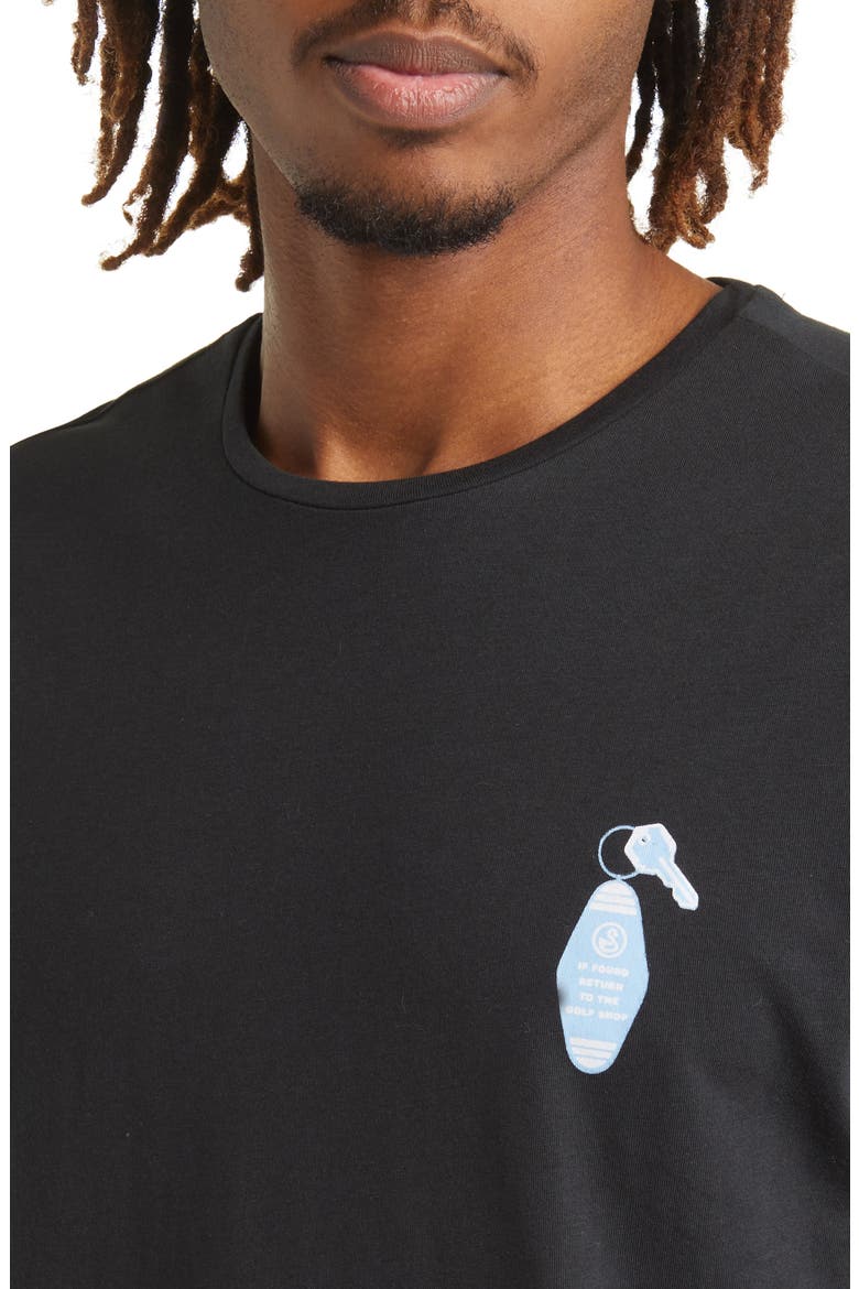 Golf Cart Key Graphic Tee, Alternate, color, BLACK