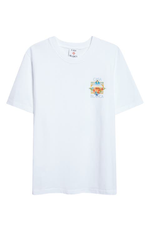 Tennis Landscape Classic Organic Cotton Graphic T-Shirt
